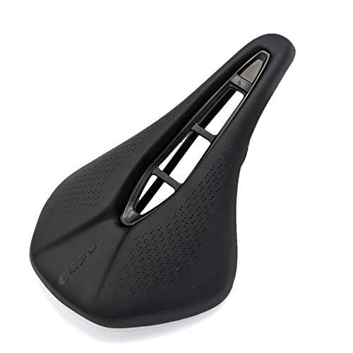 VOANZO Sillín de Bicicleta 243x155mm EVO Asiento ensanchado de Bicicleta Confort Sillín para Bicicleta de montaña de Carretera Accesorios de Ciclismo universales