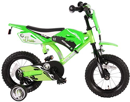 Volare Motobike Bicicleta para niños, Verde, Satin Green