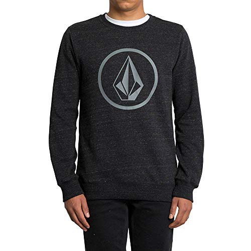 Volcom Stone Crew Sudadera, Hombre, Sulfur Black, M