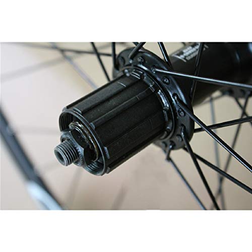 VPPV 700C Ruedas de Bicicleta de Carretera 40MM Pared Doble Freno En V Liberación Rápida Disco de Rodamiento Palin para 7 8 9 10 11 12 Velocidades (Size : 700C)