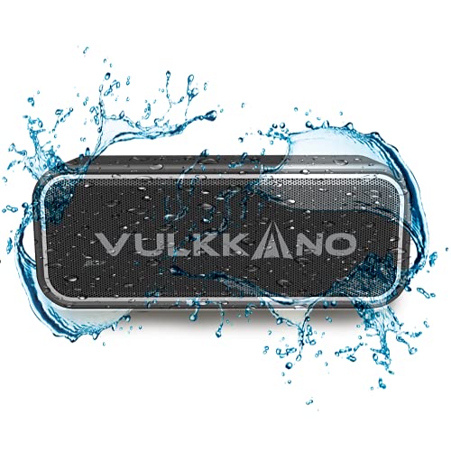 VULKKANO Blast+ Altavoz Bluetooth Potente 40W, Altavoz Portátil Impermeable IP67, Bluetooth 5.0, Sonido estéreo HiFi con Micrófono, Diseño Sólido, TWS, AUX, USB-C, Carga rápida, 18 Horas