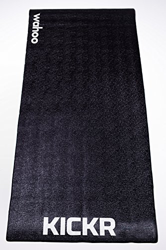 Wahoo KICKR Trainning Mat, color negro, 91.4 x 198.1 cm