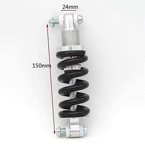 WANLIAN Amortiguador trasero para bicicleta, 150 mm, 340 kg