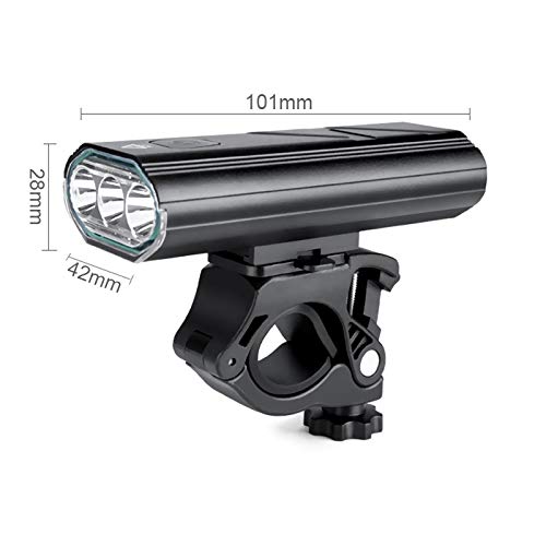 Wasafire Luz Bicicleta LED Recargable USB,3000 Lumen 5200 mAh Potente Luces Bicicleta Delantera y Trasera, 5 Modos, Impermeable Luces Seguridad para Ciclismo de Montaña y Carretera (Rojo)