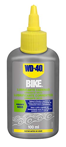 WD-40 BIKE- Lubricante de Cadenas de Bicicleta para Ambiente Seco - Gotero 100ml