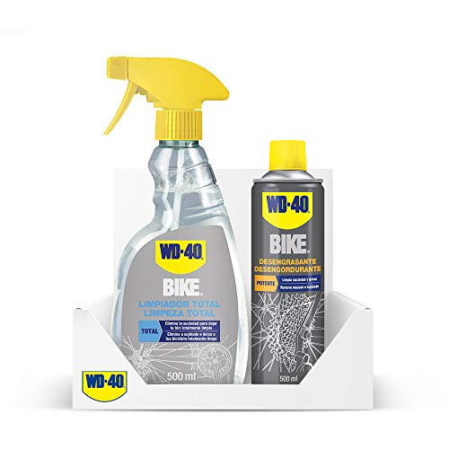 WD-40 Specialist Bike - Lote para Limpieza Total de Bicicleta con Desengrasante de Cadenas 500Ml + Limpiador Total 500Ml - Pack 2 Unidades