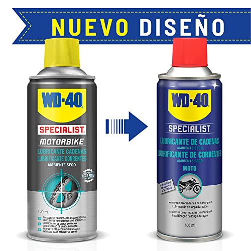 WD-40 Total de Moto en Ambiente Specialist Motorbike Spray, 400mL, Caja de 3