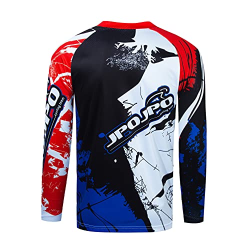 weimostar Ciclismo Jersey de los hombres Mountain Bike Motocross Camisa manga larga MTB Camiseta Bicicletas Downhill Top, 33, XL