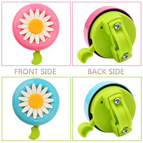 WENTS Campanas de Bicicleta para niños 2pcs y Bicicleta Streamer Scooter Streamer Accesorios 4pcs Piezas de Bicicleta para niños pequeños