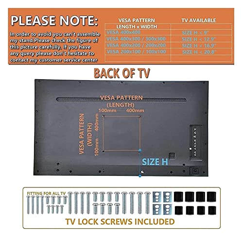 WERYU Base De Soporte para TV Soporte De Pedestal para Televisores De 27 A 55 Pulgadas con Administración De Cables Y Ajuste De Altura (Negro)