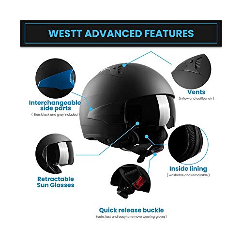 Westt Rover Casco, Hombre, Negro, M