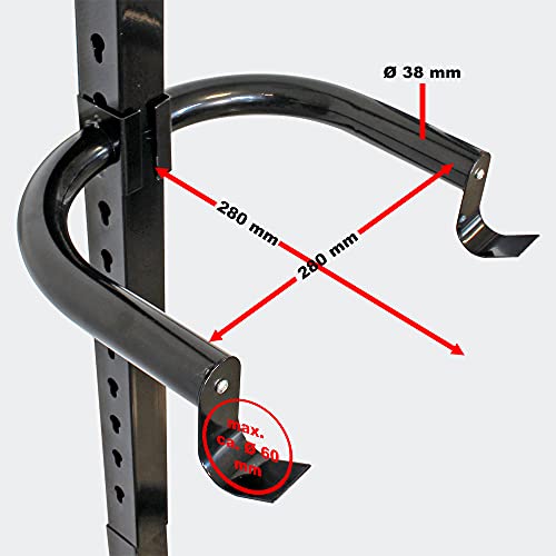 WilTec Soporte 2 Bicicletas hasta 90kg Sistema de Colgar con Brazos de sujeción Soporte bicis por Gravedad