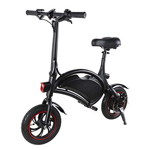 Windgoo Bicicleta Electrica 36V Plegable - E-Bike 12", Actualizar Bici Electrica Urbana Ligera para Adulto (Nero)