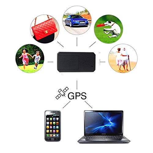 Winnes Mini Rastreador GPS, Magnético Micro GPS Ortung Anti Theft Tiempo Real GPS Locator para Bolso Cartera Bolsillos Escolares. Documentos Importantes Perdido Localizador Tracker TK901 Negro