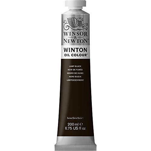 Winsor & Newton Winton - Tubo De Pintura Al Óleo, Negro de Humo, 200 ml