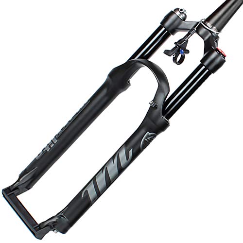 WLDOCA Horquilla neumática Delantera para Bicicleta de montaña 26 27,5 29 `` Horquilla de suspensión MTB Amortiguación Ajuste de Rebote Horquilla para Bicicleta Viaje 120MM,B,27.5''