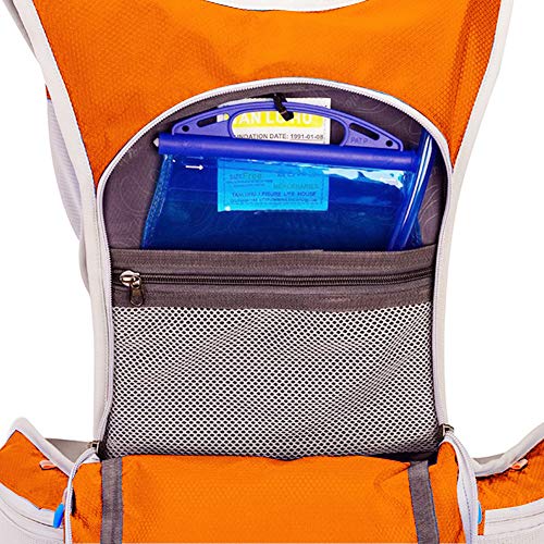 WLZP Mochila de hidratación con 2L Bolsa de Agua, Impermeable y Transpirable Vejiga de Agua Mochila el esquí, Funcionamiento, Senderismo, Ciclismo