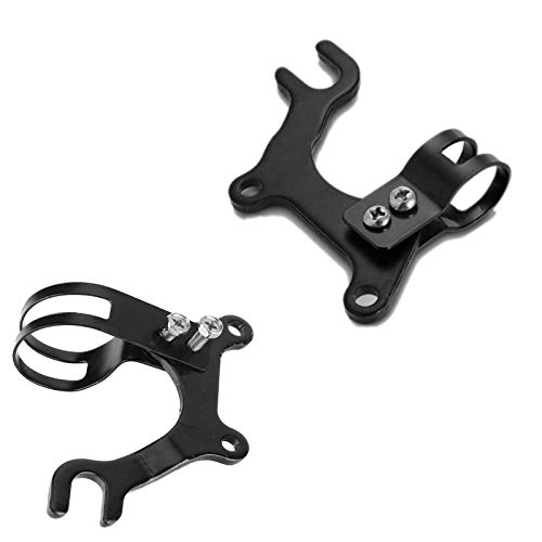 Wohlstand 2 Piezas Soporte de Freno de Disco para Bicicleta, Adaptador de Freno de Disco 160 mm, Soporte Adaptador de Freno, Soporte de Freno para Bicicleta de Carretera MTB, 22 mm Negro