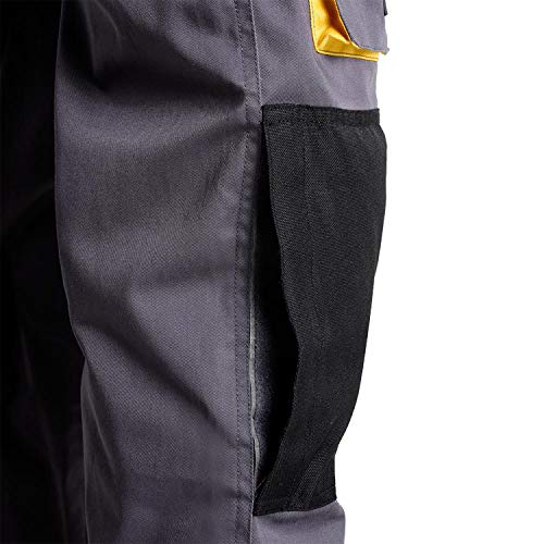 Wolfpack 15017100 - Pantalon de trabajo Gris/Negro, Talla 46/48 L