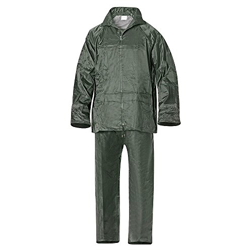 WOLFPACK LINEA PROFESIONAL 15010027 Traje de Agua Impermeable Verde Nylon Talla 8-XL