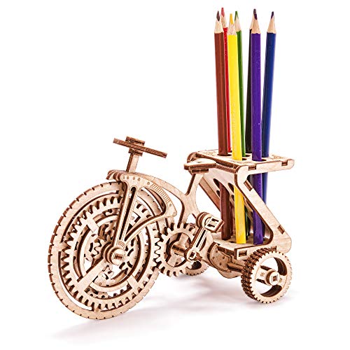 Wood Trick - Bicicleta - Puzzle 3D madera - Rompecabezas adultos - Ensamblaje sin pegamento - 89 piezas