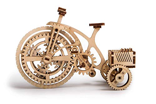 Wood Trick - Bicicleta - Puzzle 3D madera - Rompecabezas adultos - Ensamblaje sin pegamento - 89 piezas