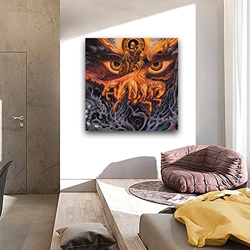 WPQL El álbum de música más popular en 2020 Biolume Part 2 – Póster del orbe dorado de Midnight Odyssey para pared arte para decoración del hogar, lienzo de 50 x 50 cm