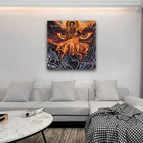 WPQL El álbum de música más popular en 2020 Biolume Part 2 – Póster del orbe dorado de Midnight Odyssey para pared arte para decoración del hogar, lienzo de 50 x 50 cm