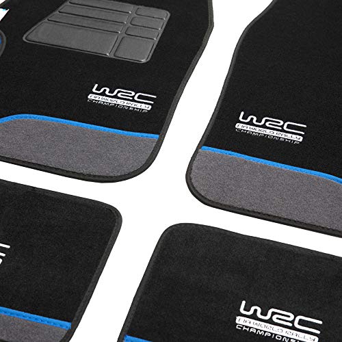 WRC 7436 alfombras Coche Universal, 4 Alfombrillas Blue Race, Norme