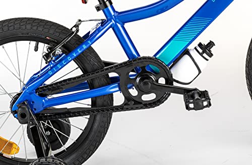 WRC Discovery 18" Alloy Azul Bicicleta, Niños, Grande