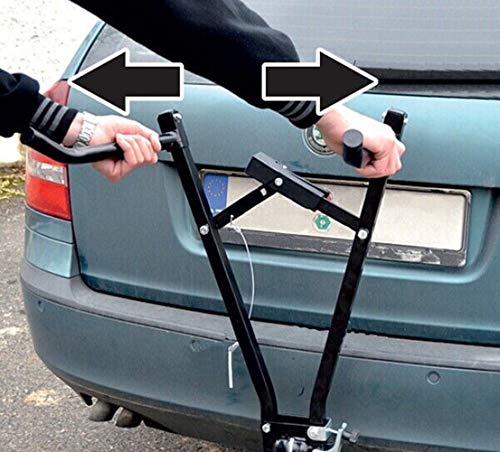 WVIVW Portabicicletas Bola Porton Trasero Universal 3 Bicis Acoplador Esférico Portabicis para Coche Bicicletas Plegable Porta-Bicis Auto Soporte de Bici baca para Bicicletas Bike Acero Carga 45kg