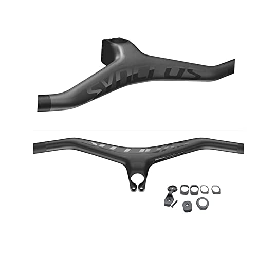 WYJW MTB Full Carbon 60/70/80/90/100/110mm Fibra Manillar y vástago de Bicicleta Integratived ángulo 25 (Color: 740x70mm)