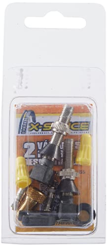 X-Sauce Kit 2 Válvulas Finas con Adaptador, Negro, Talla Única