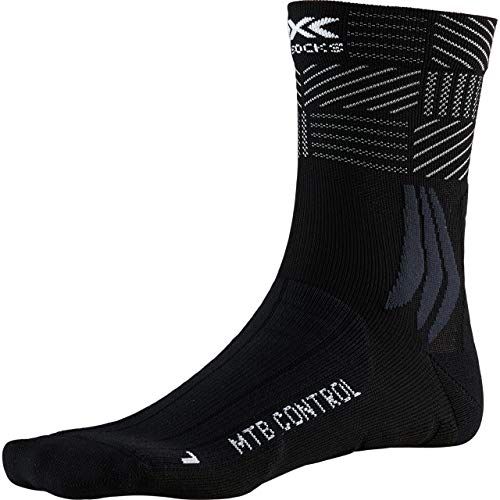 X-Socks Mountain Bike Control Socks, Unisex Adulto, Opal Black/Multi, 42-44