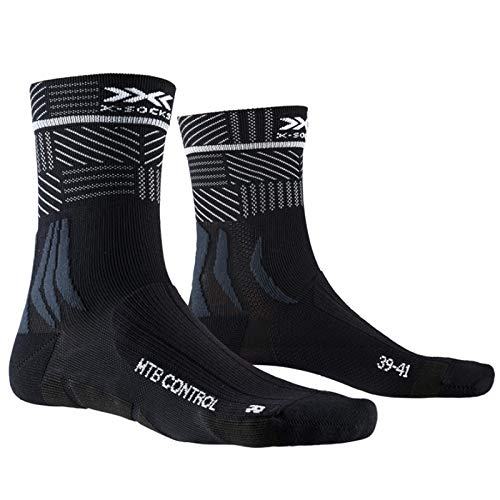 X-Socks Mountain Bike Control Socks, Unisex Adulto, Opal Black/Multi, 42-44