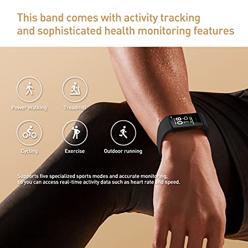 Xiaomi Mi Band 4C Smart Activity Tracker Reloj inteligente pantalla a color de 1.08 "de Actividad con Monitores de Actividad 5 ATM Resistente al Agua Negro