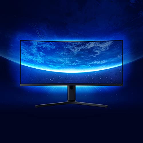 Xiaomi Mi Curved Gaming Monitor 34" GL WQHD (3440x1440, 21:9, HDMI 2.2x2, DisplayPort 1.4x2, Altura y rotación Ajustable, 4ms, 144Hz, AMD FreeSync) Negro