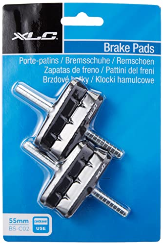XLC, Negras Kit 4 Zapatas BS-C02 Cantilever 55 mm, Unisex Adulto, Talla única