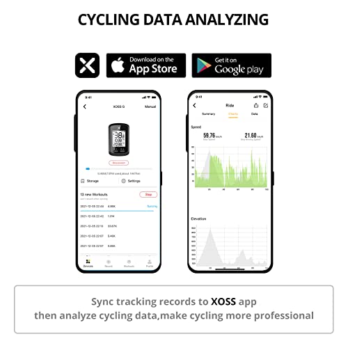 XOSS G Bicicleta Computadora Ciclismo GPS Inalámbrico Velocímetro de Bicicleta Odómetro Rastreador de Ciclismo Impermeable Bicicleta de Carretera MTB Bicicletas Eléctricas Bluetooth