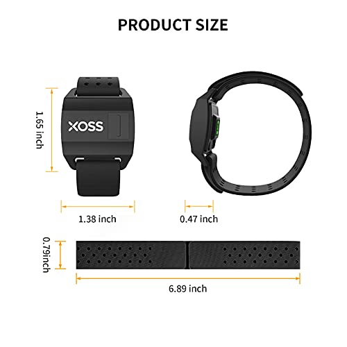 XOSS X1 Brazalete Monitor de frecuencia cardíaca Bluetooth / Ant + Correa para el Pecho IP67 Impermeable, para Correr, Andar en Bicicleta, Deportes al Aire Libre