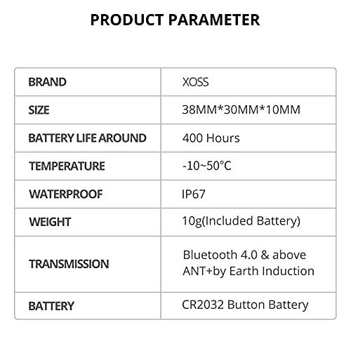 XOSS X1 Sensor de cadencia de Velocidad Bluetooth / Ant + Accesorios de Ciclismo de Modo Dual para computadora de Bicicleta, teléfono Inteligente
