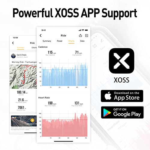 XOSS X1 Suite Sensor Velocidad Cadencia de Ciclismo con Bluetooth y Ant+ Impermeable Cadencia Sensor Velocidad para iPhone, Android y Ciclocomputadors(Dos Piezas)