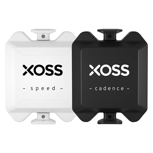 XOSS X1 Suite Sensor Velocidad Cadencia de Ciclismo con Bluetooth y Ant+ Impermeable Cadencia Sensor Velocidad para iPhone, Android y Ciclocomputadors(Dos Piezas)