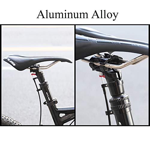 XUJINGJIE Tija De Sillín De Bicicleta Tija De Sillín De Montaña De Aleación De Aluminio Tija De Sillín Ajustable De Elevación Hidráulica, 27,2 mm / 31,6 mm,27.2mm