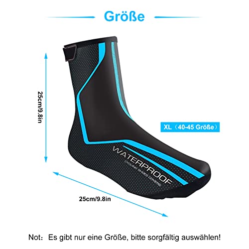 XUKOOM Cubrezapatos de Invierno para Bicicleta,Cálido Cubrezapatos Impermeables,para Bicicleta de Carreras,MTB,para Bicicleta de Ciclismo al Aire Libre (XL)