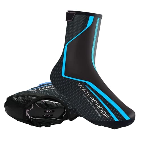 XUKOOM Cubrezapatos de Invierno para Bicicleta,Cálido Cubrezapatos Impermeables,para Bicicleta de Carreras,MTB,para Bicicleta de Ciclismo al Aire Libre (XL)