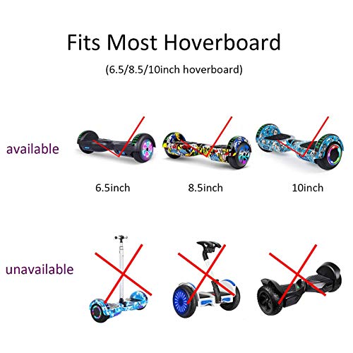 YAHAO Silla para Hoverboard Hoverkart Asiento Ajustable para Patinete Eléctrico Asiento Kart Adaptarse A 6.5 8 10 Pulgadas Hoverboard Go Kart con Asiento para Niños Y Adulto,Orange