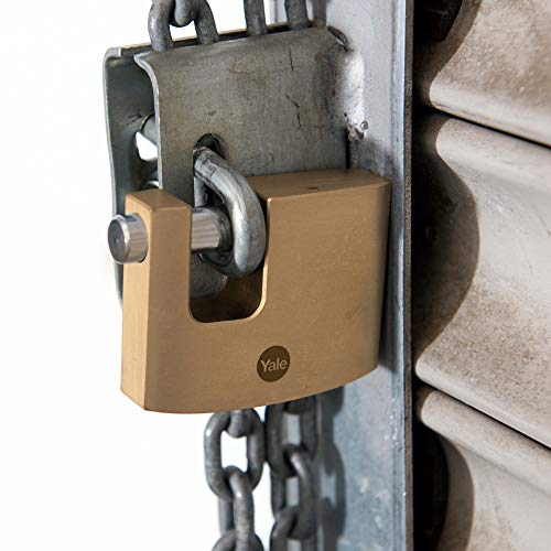 YALE Y114B/70/113/1 Candado De Alta Seguridad, Latonado, 70 mm