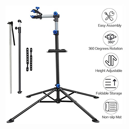 YANGHONG-Portabicicletas- Soporte de reparación de talleres de bicicletas - Estante de mantenimiento de bicicletas ajustable de altura - Soporte de exhibición de taller de reparación de bicicletas - M