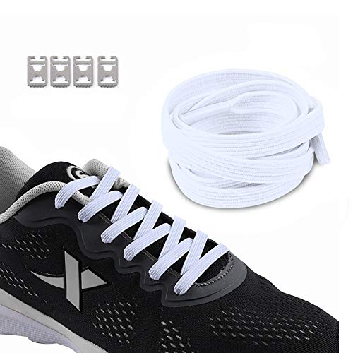 YAVO-EU Cordones elásticos Sin Nudo para Zapatillas (6 pairs 6 colores) para Maratón y Triatlón Atletas,Corredores,Niños, Ancianos Adultos